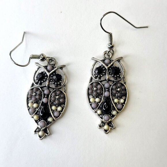 Owl Earrings - Picture 2 of 3